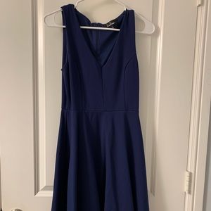 Navy V-neck Lulu’s Dress